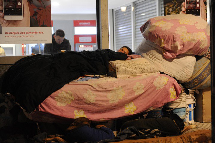 Muchos llegaron a la calle porque perdieron su trabajo o fueron expulsados de una vivienda. Foto: MartÃ­n Bonetto